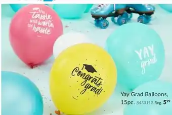 Party City Yay grad balloons offer