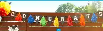 Party City Multicolour graduation tassel garland offer