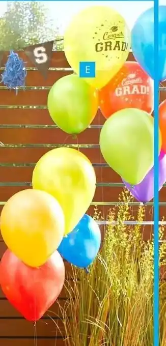 Party City Congrats grad balloons offer