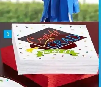 Party City You did it Grad lunch napkins offer
