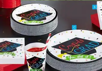 Party City You did it grad lunch plates offer