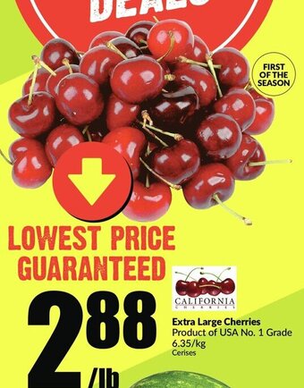 FreshCo Extra large cherries offer