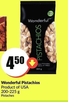 FreshCo Wonderful pistachios offer