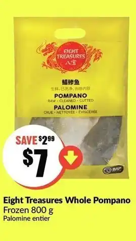 FreshCo Eight tresures whole pompano offer