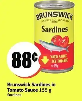 FreshCo Brunswick sardines in tomato sauce offer