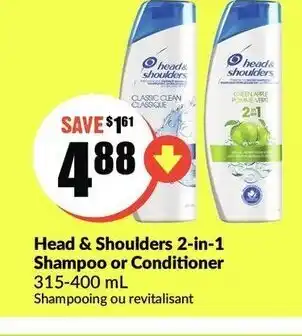 FreshCo Head & shoulder 2-in-1 shampoo or conditioner offer