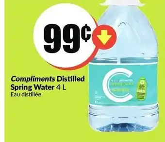 FreshCo Distilled spring water offer