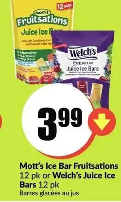 FreshCo Mott's ice bar fruitsations offer