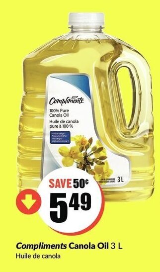 FreshCo Compliments canola oil offer