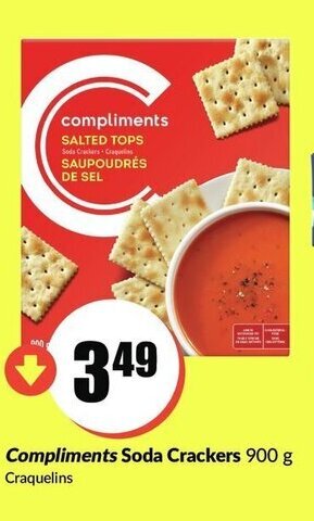 FreshCo Compliments soda crackers offer