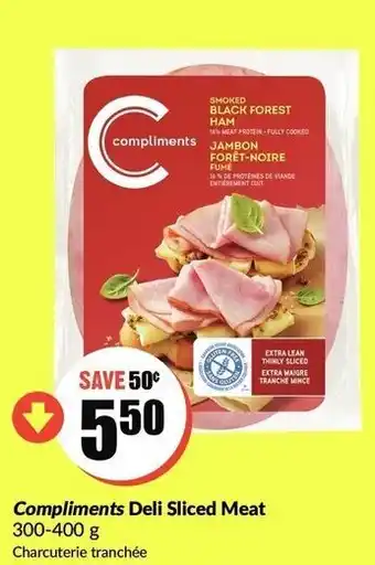 FreshCo Compliments deli sliced meat offer