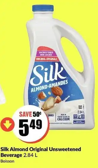 FreshCo Silk almond original unsweetened beverage offer