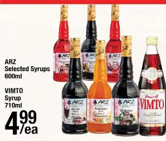 Arz Fine Foods Vimto Syrup offer