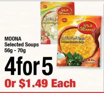 Arz Fine Foods Moona Selected Soups offer
