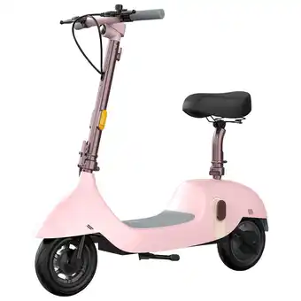 Best Buy OKAI Beetle EA10A Seated Electric Scooter (350 W Motor /40 km Range/ 25 km/h Top Speed) - Pink - Only at Best Buy offer