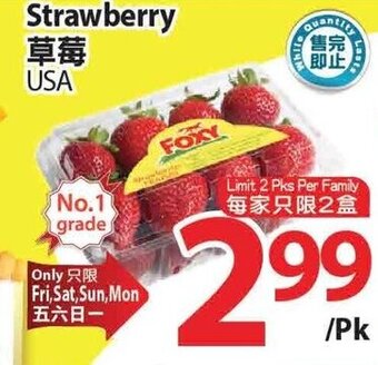 T&T Supermarket Strawberry offer
