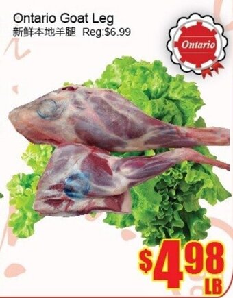 Fu Yao Supermarket Ontario goat leg offer