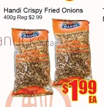 Fu Yao Supermarket Handi crispy fried onions offer