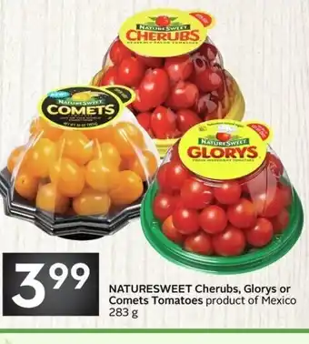 Sobeys Naturesweet cherubs, glorys or comets tomatoes offer