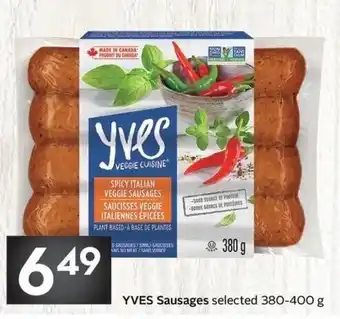 Sobeys Yves sausages offer
