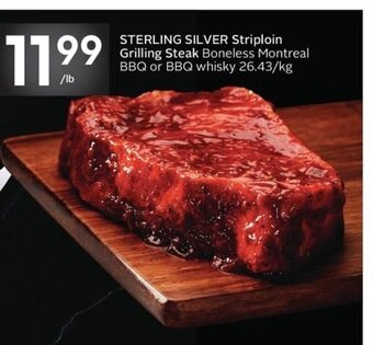 Sobeys Sterling silver striploin grilling steak offer
