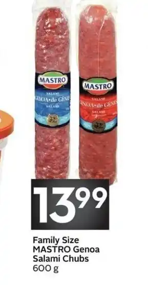 Sobeys Family size mastro genoa salami chubs offer