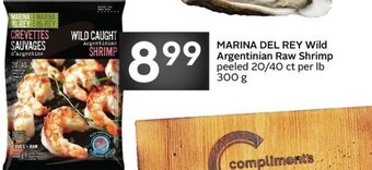 Sobeys Marina del rey wild argentinian raw shrimp offer