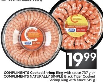 Sobeys Compliments cooked shrimp ring offer