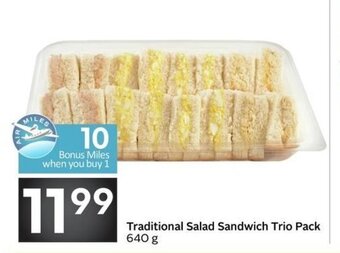 Sobeys Traditional salad sandwich trio pack offer