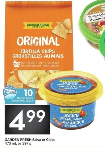 Sobeys Garden fresh salsa or chips offer