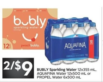 Sobeys Bubly sparkling water offer