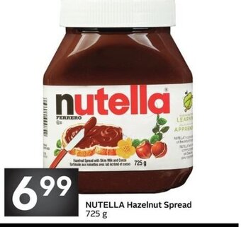 Sobeys Nutella hazelnut spread offer