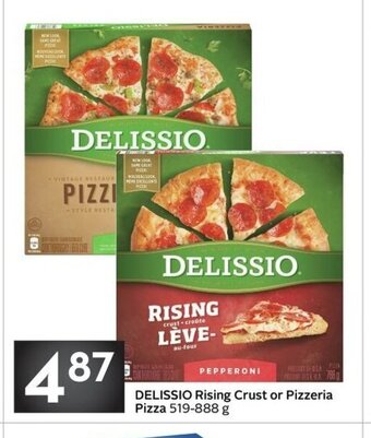 Sobeys Delissio rising crust or pizzeria pizza offer