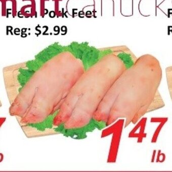 Fresh Win Foodmart Fresh pork feet offer