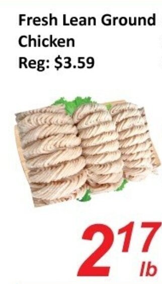 Fresh Win Foodmart Fresh lean ground chicken offer