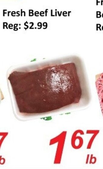 Fresh Win Foodmart Fresh beef liver offer