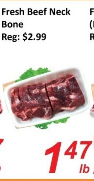Fresh Win Foodmart Fresh beef neck bone offer
