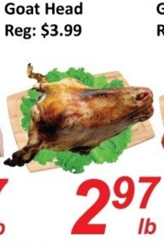 Fresh Win Foodmart Goat head offer