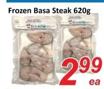 Frozen basa steak 620g