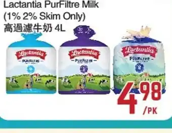 C&C Supermarket Lactantia purfiltre milk offer
