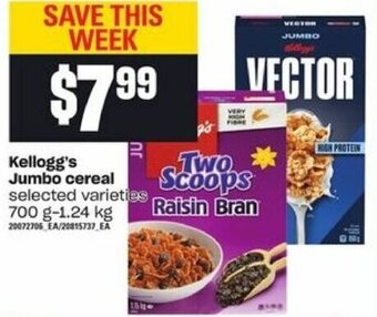 Loblaws Kellogg's jumbo cereal offer