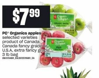 Loblaws PC organics apples offer