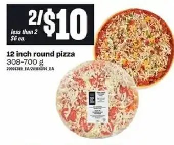 Loblaws 12 inch round pizza offer