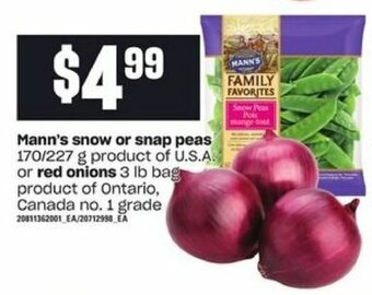 Loblaws Mann's snow or snap peas offer