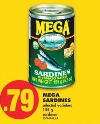 No Frills Mega sardines offer