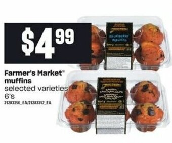 Zehrs Markets Farmer's market muffins offer