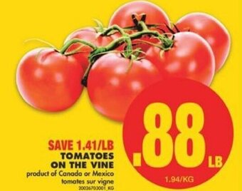 No Frills Tomatoes on the vine offer