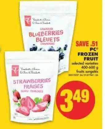 No Frills Frozen fruit offer