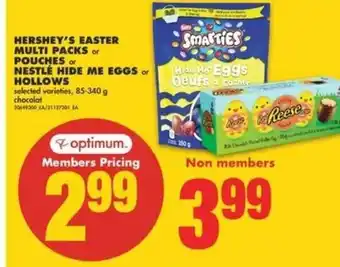 No Frills Hershey's easter multi packs offer