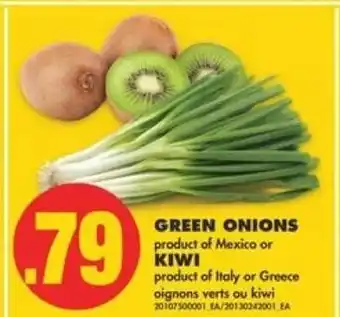 No Frills Green onions or kiwi offer